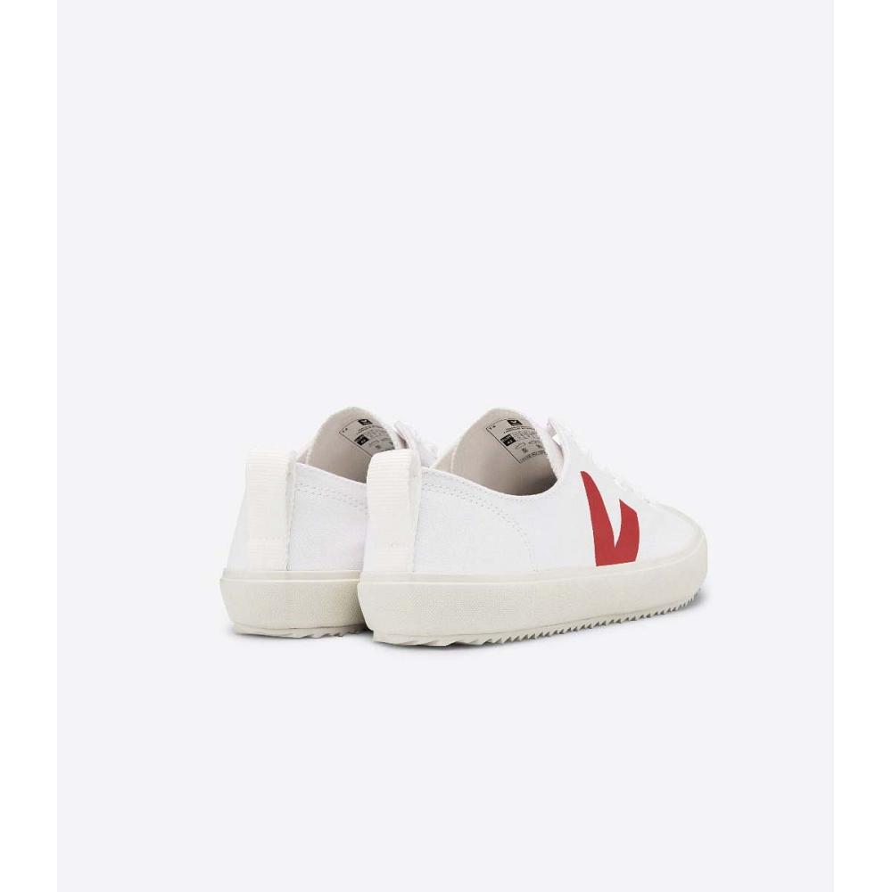 Veja NOVA CANVAS Men's Shoes White/Red | NZ 249BEX